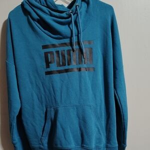 PUMA Men's Teal Hoodie Sweater